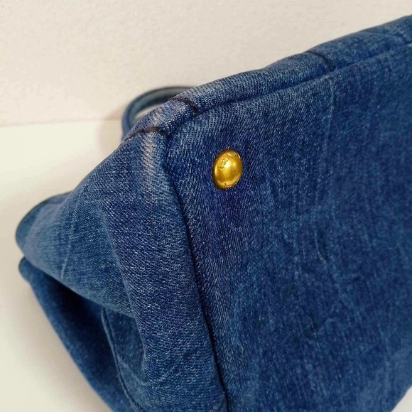 100% AUTHENTIC Prada Canapa Avio Demin - Picture 13 of 14